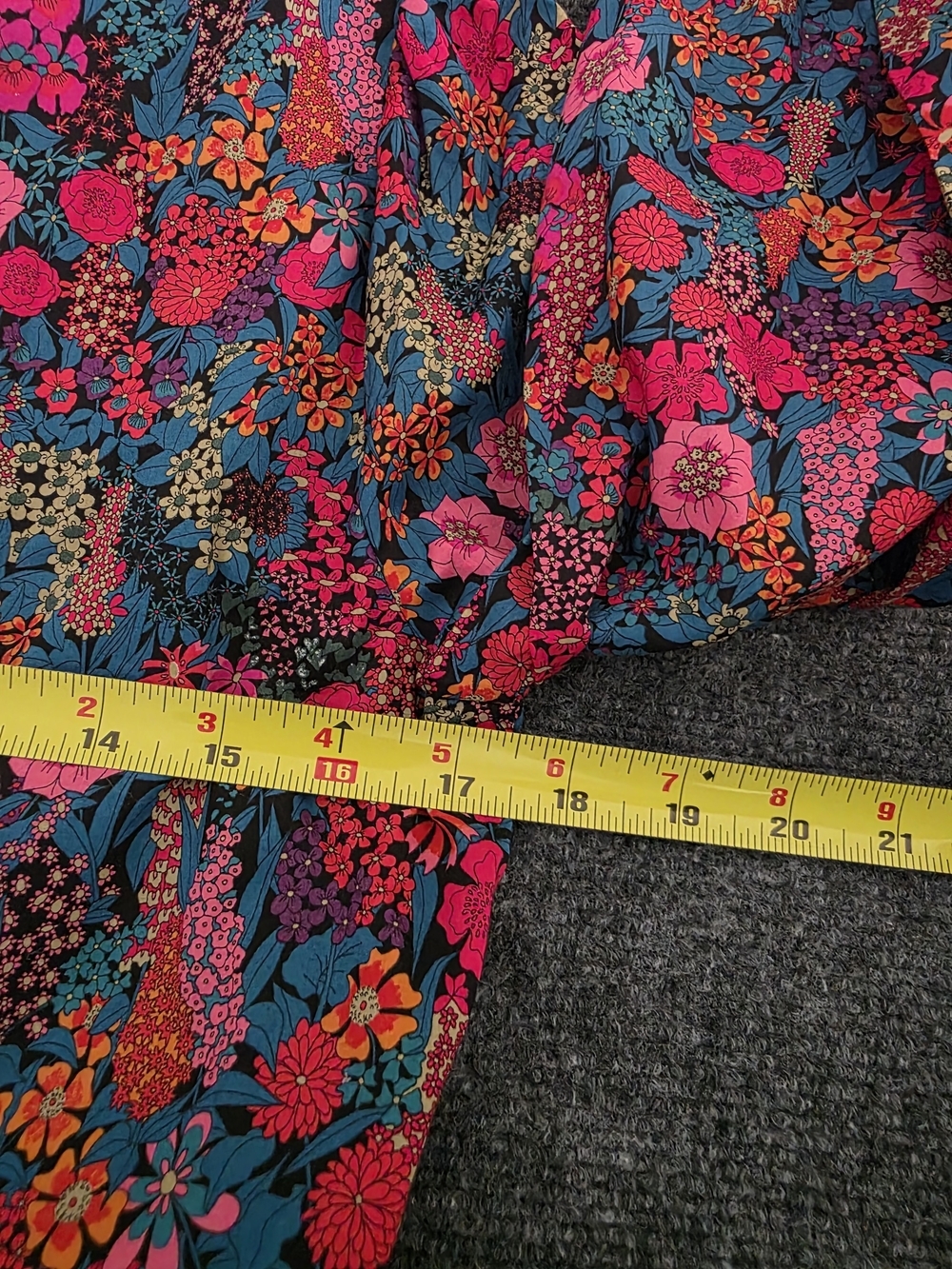 J. Crew Purple Floral Tiered Long-Sleeve Dress - Picture 5 of 5